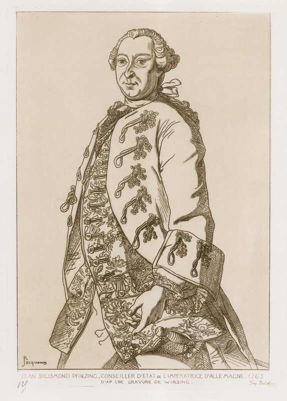 Pfinzing János Zsigmond, a német császárné államtanácsosa, 1763 alkotó: German School