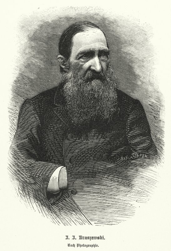 Jozef Ignacy Kraszewski, lengyel történész és regényíró (litho) alkotó: German School