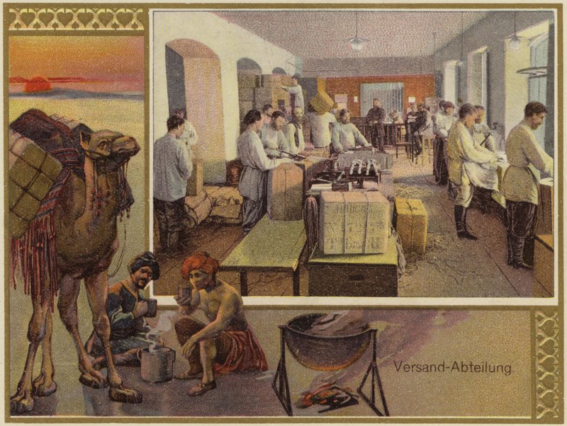 K és S Popov Brothers reklám (színes litográfia) alkotó: German School