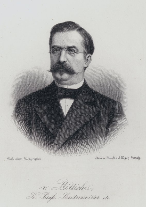 Karl Heinrich von Boetticher német politikus és alkancellár (metszet) alkotó: German School