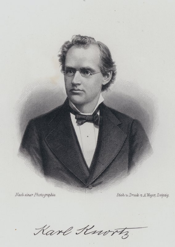 Karl Knortz német-amerikai író (metszet) alkotó: German School