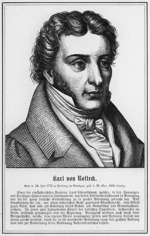 Karl von Rotteck (metszet) alkotó: German School