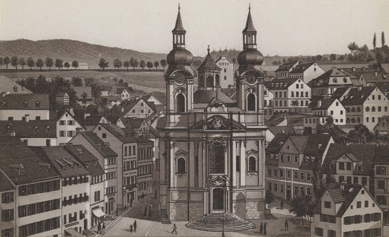 Katolikus templom (litho) alkotó: German School