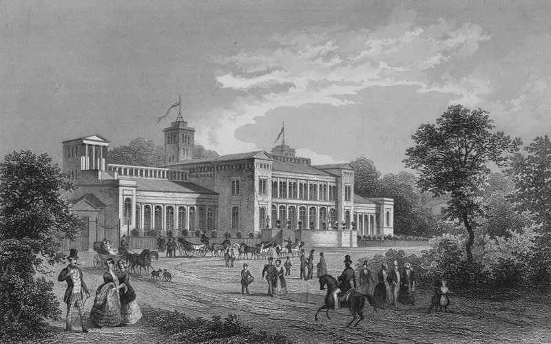 Kroll Operaház, Berlin (acélmetszet) alkotó: German School