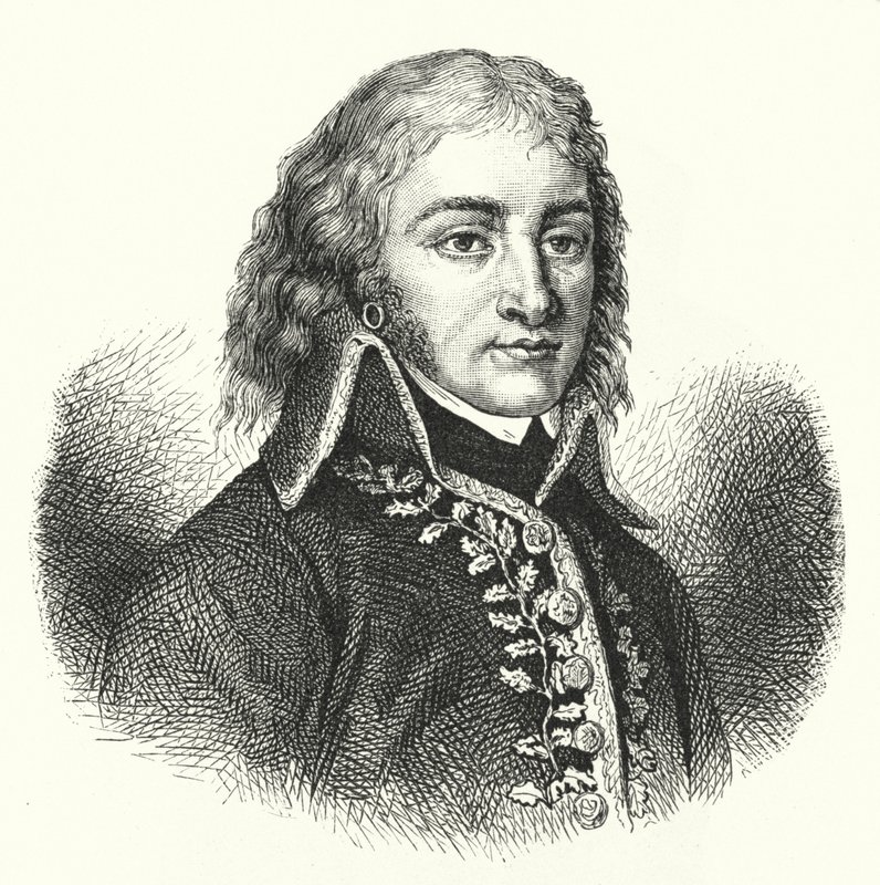 Lazare Hoche, francia tábornok a forradalmi hadseregben (metszet) alkotó: German School