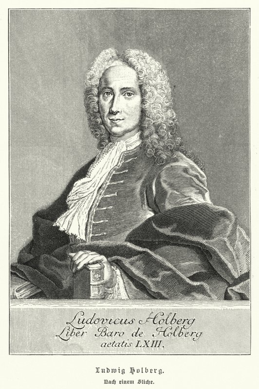 Ludvig Holberg dán-norvég drámaíró, filozófus és történész (litho) alkotó: German School