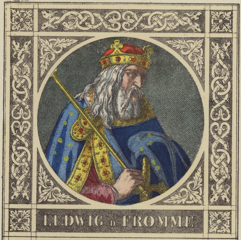 Ludwig D Fromme, 814-840 (színes metszet) alkotó: German School