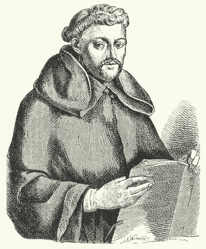 Luis de Leon, spanyol lírai költő (metszet) alkotó: German School