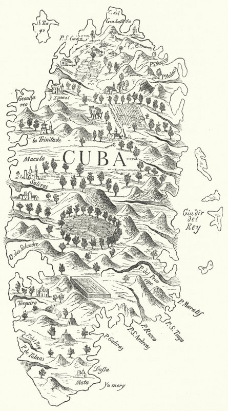 Kuba térképe, c1500 (metszet) alkotó: German School