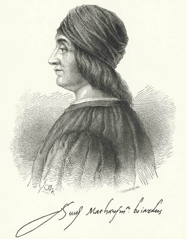 Matteo Maria Boiardo, olasz reneszánsz költő (metszet) alkotó: German School