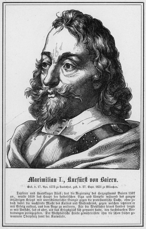Maximilian I, bajor választófejedelem (metszet) alkotó: German School
