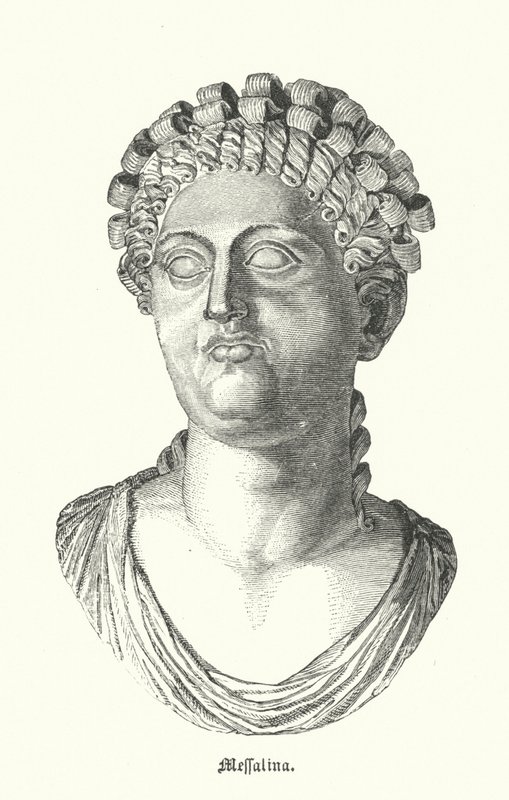 Messalina, Claudius római császár harmadik felesége (metszet) alkotó: German School