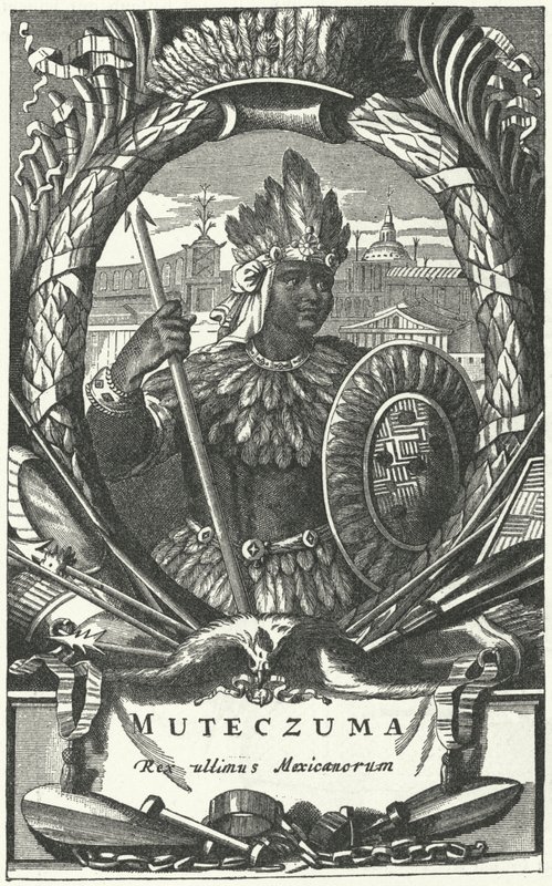 Montezuma II, azték császár (metszet) alkotó: German School