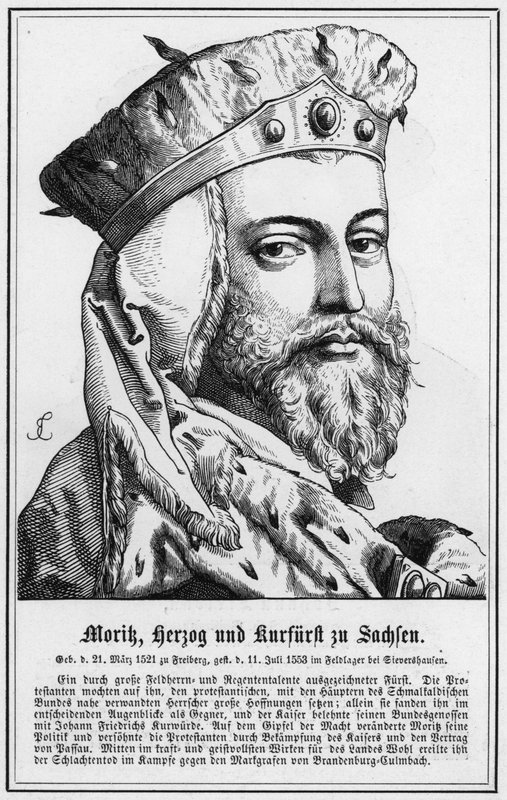 Morik, Herzog und Kurfurst zu Sachsen (engraving) alkotó: German School