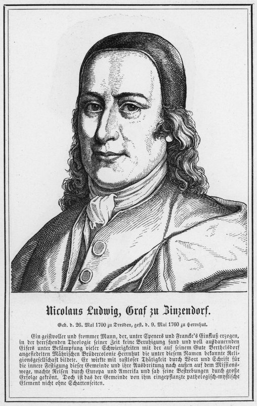 Nicolaus Ludwig, Zinzendorf grófja (metszet) alkotó: German School