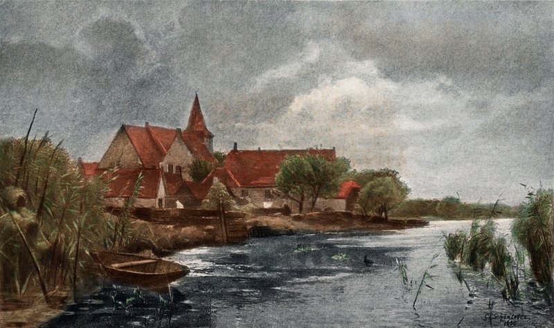 Nieuwkerk (színes fotógravúr) alkotó: German School
