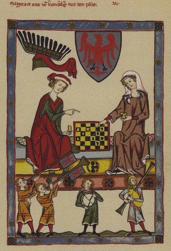 IV. Ottó brandenburgi őrgróf és felesége, Holsteini Hedvig (színes litó) alkotó: German School
