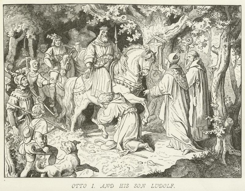 I. Ottó és fia, Ludolf alkotó: German School