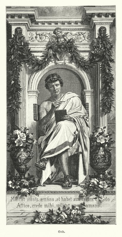 Ovidius, római költő (metszet) alkotó: German School