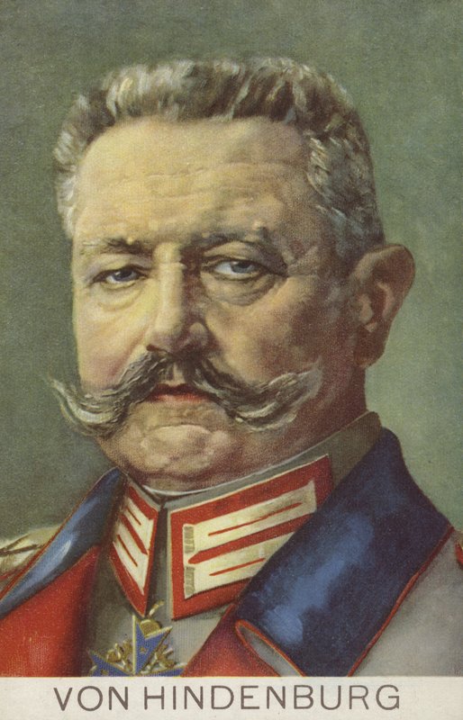 Paul von Hindenburg német tábornagy és politikus (színes litó) alkotó: German School