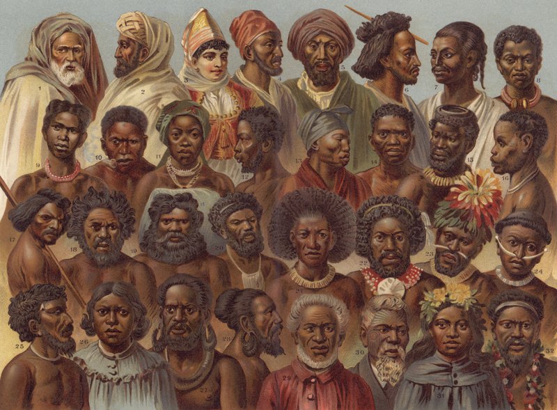 Afrika és Ausztrália népei alkotó: German School