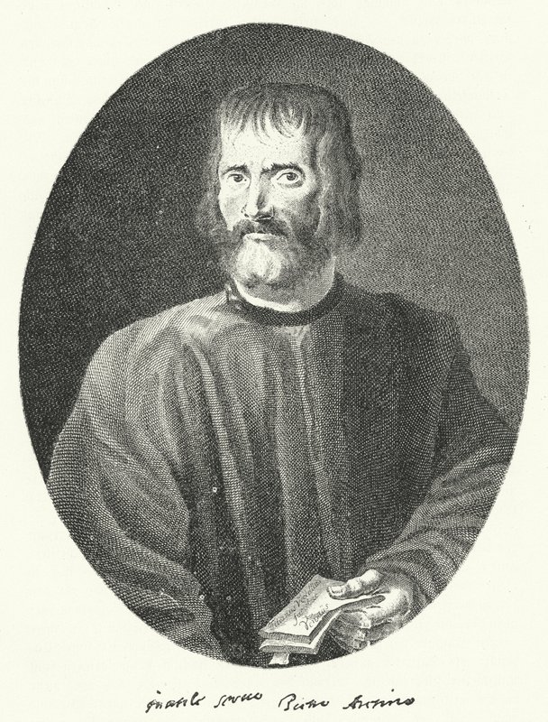 Pietro Aretino olasz költő és író (metszet) alkotó: German School