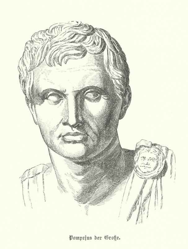 Nagy Pompeius, római katona és politikus (metszet) alkotó: German School