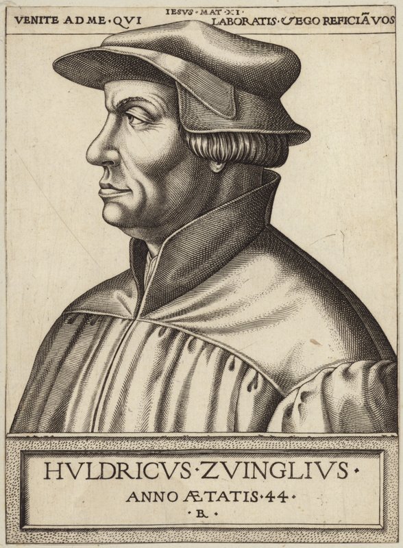 Huldrych Zwingli portréja alkotó: German School