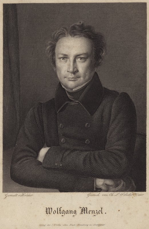 Wolfgang Menzel portréja alkotó: German School