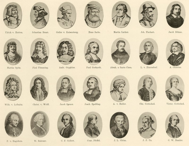 Híres németek portréi a német szellem lovagjaiból (litho) alkotó: German School