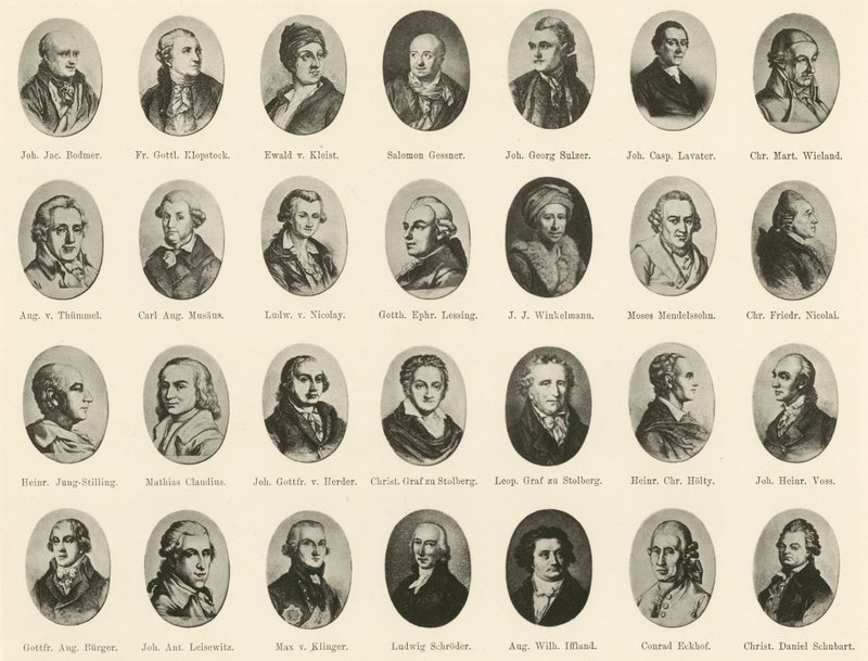 Híres németek portréi a német szellem lovagjaiból (litho) alkotó: German School