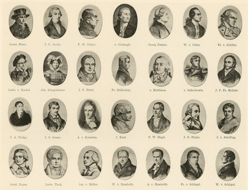 Híres németek portréi a német szellem lovagjaiból (litho) alkotó: German School