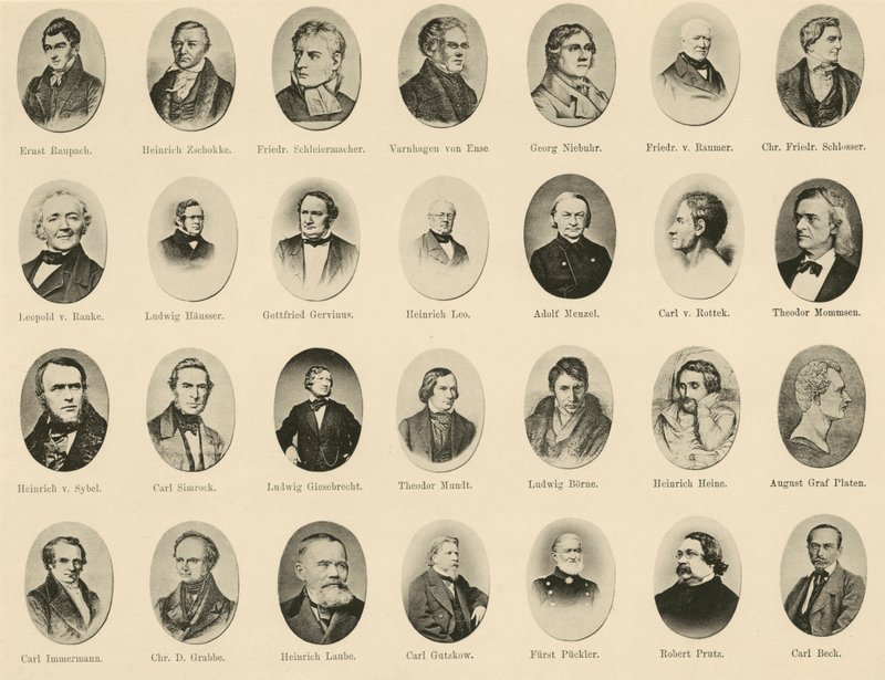 Híres németek portréi a német szellem lovagjaiból (litho) alkotó: German School