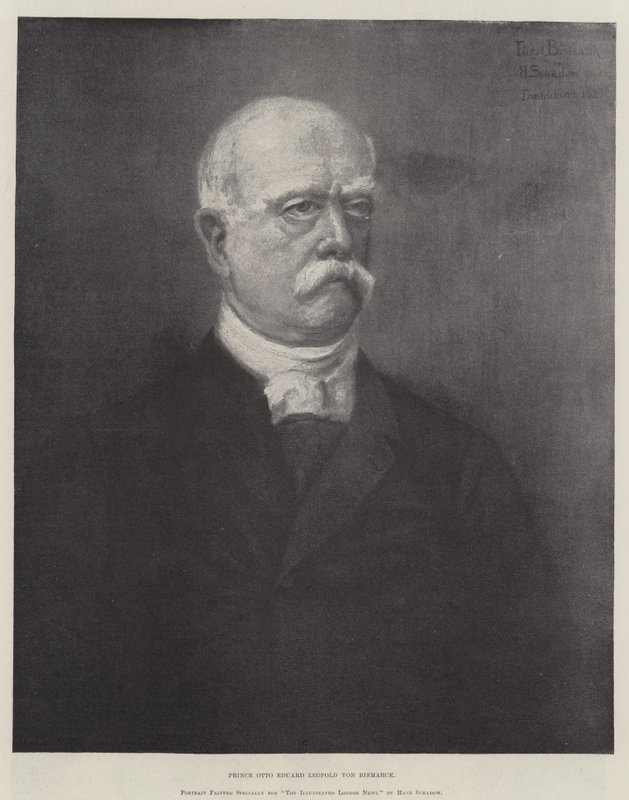 Otto Eduard Leopold von Bismarck herceg (metszet) alkotó: German School