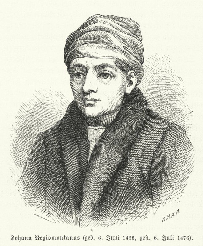 Regiomontanus német reneszánsz matematikus és csillagász (metszet) alkotó: German School