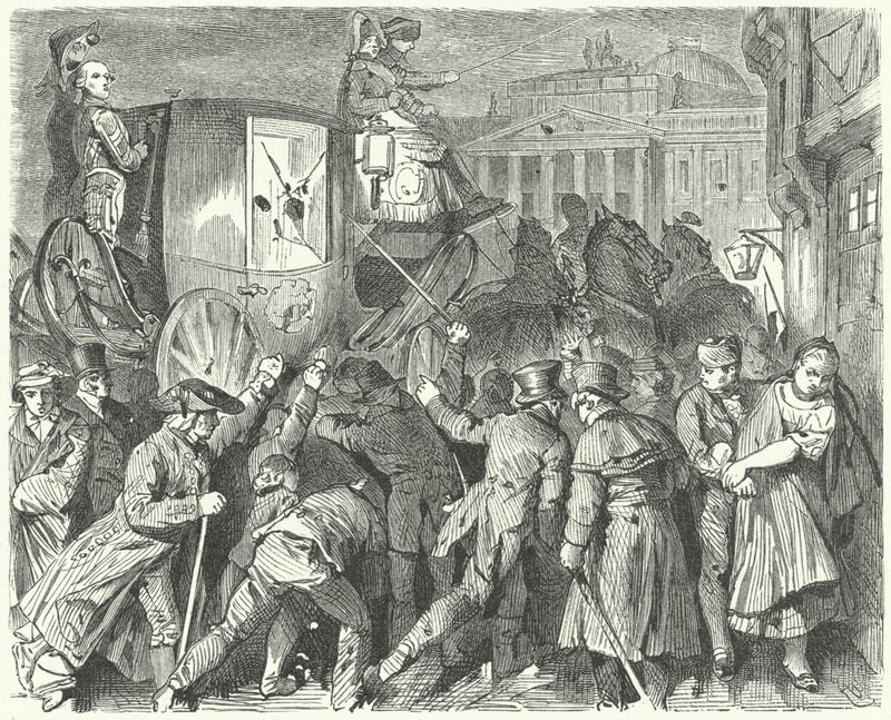 A brunswicki nép lázadása II. Károly herceg ellen, 1830. szeptember 6 alkotó: German School