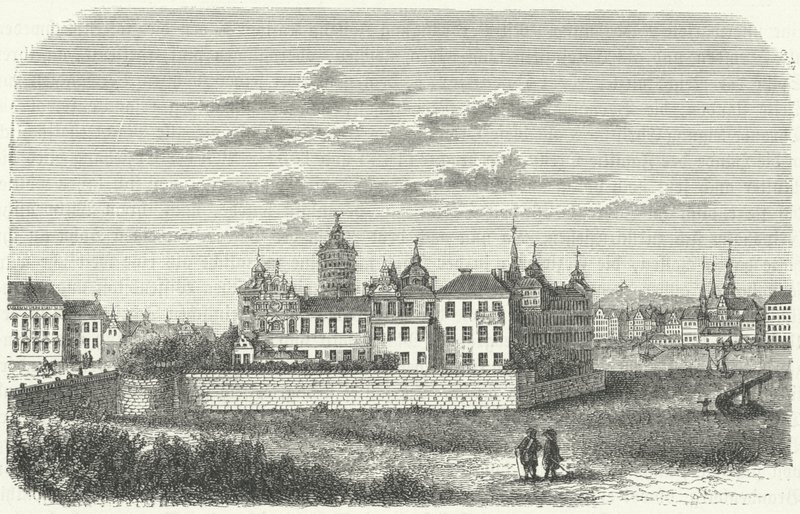 Királyi palota Stockholmban a 17. században (metszet) alkotó: German School