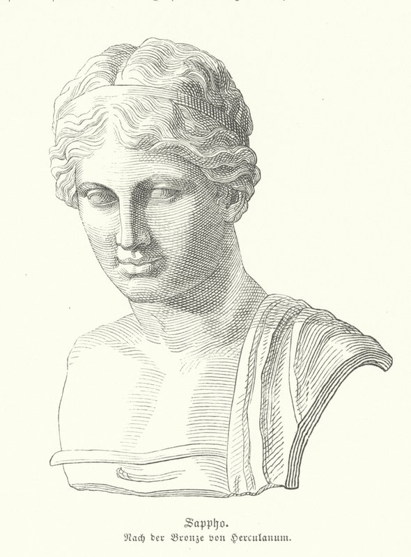 Sappho, ókori görög költő (metszet) alkotó: German School