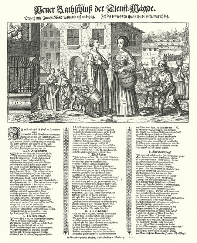 Szatirikus költemény a szolgák gonoszságairól alkotó: German School