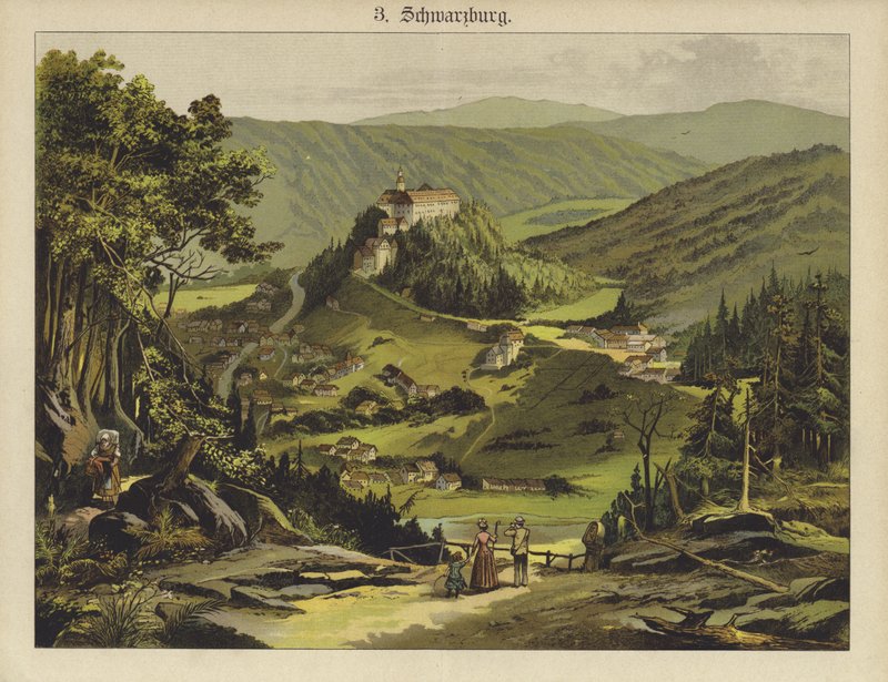 Schwarzburg (színes litó) alkotó: German School
