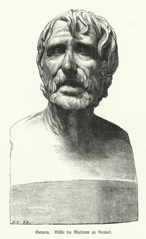 Seneca ifjabb római filozófus, államférfi és drámaíró (litho) alkotó: German School