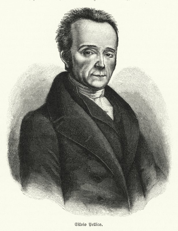 Silvio Pellico olasz költő, drámaíró és hazafi alkotó: German School