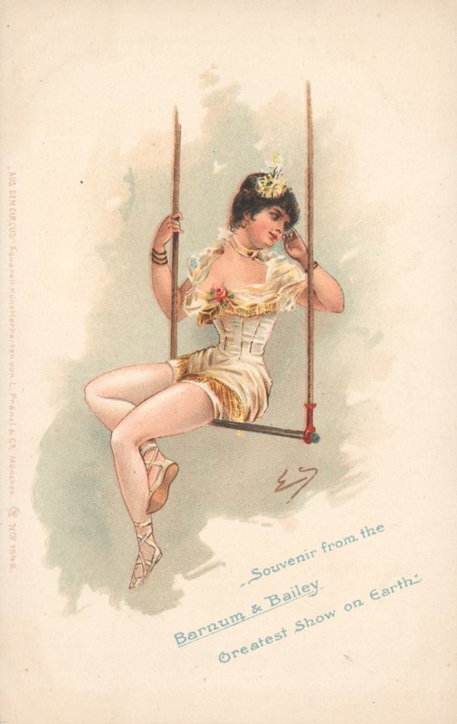 Emléktárgy a Barnum & Bailey legnagyobb kiállításáról a Földön (színes litó) alkotó: German School