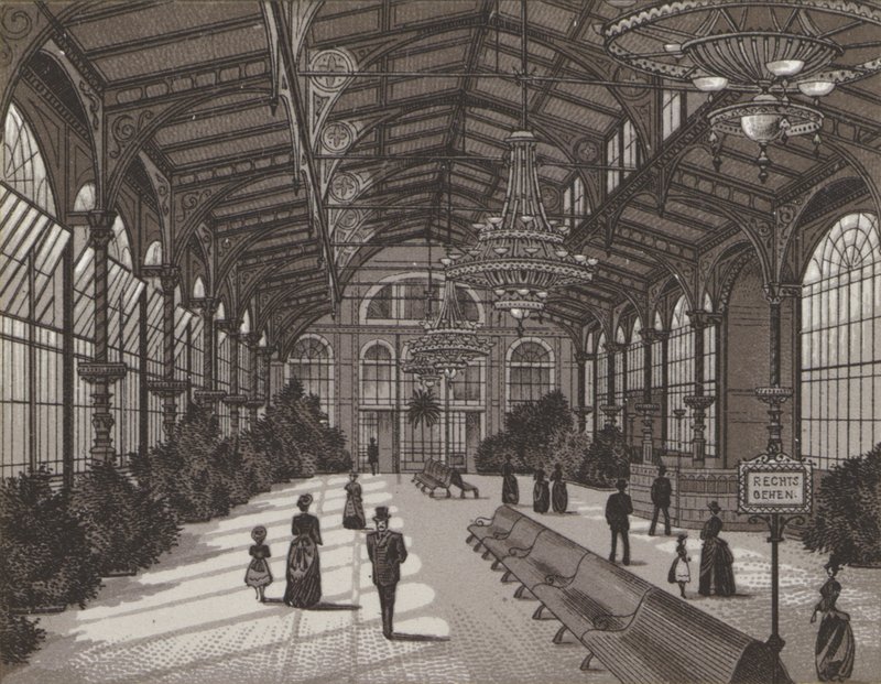 Hot Spring Colonnade, belső (litho) alkotó: German School