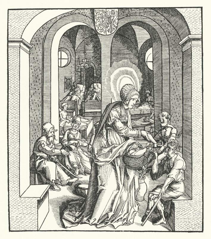 Sziléziai Szent Hedvig, lengyel hercegnő (metszet) alkotó: German School
