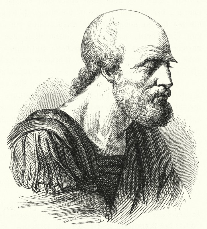 Belisarius bizánci hadvezér mint öregember (metszet) alkotó: German School