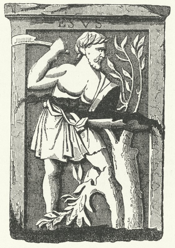 A gall isten, Esus (metszet) alkotó: German School