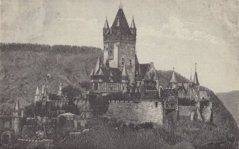 A császári kastély, Cochem, Németország alkotó: German School
