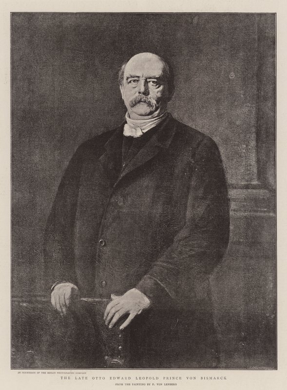 A néhai Otto Edward Leopold Bismarck herceg (litho) alkotó: German School