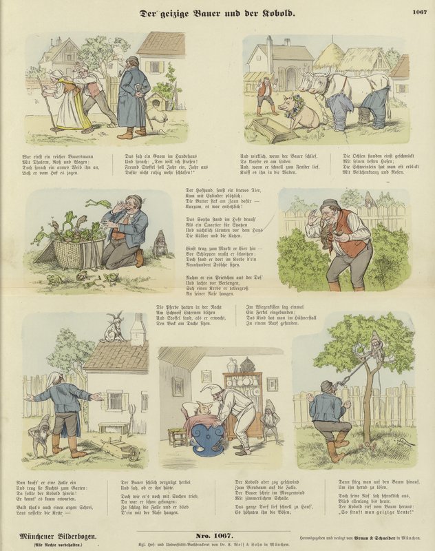 A fösvény gazda és a kobold alkotó: German School